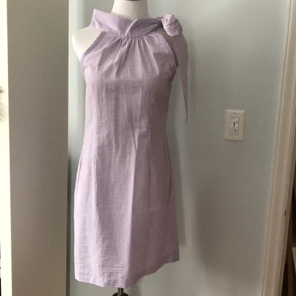Lavender Seersucker Dress